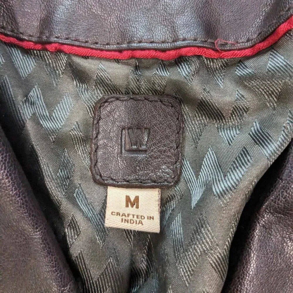 Wilsons Leather Vintage Jacket Size Medium Brown - Picture 4 of 10